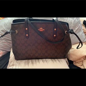 Coach New York Chocolate Expresso Signature Satchel